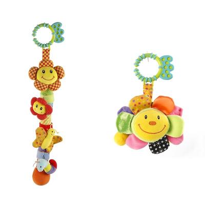 China 2020 Environmental Innovative Products Stroller Hanging Toy Pull String Baby Shaking Plush Toy for sale