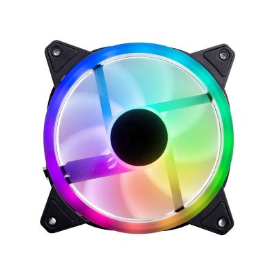 China Colorful Computer Case Custom OEM 120mm Fan 12v CPU Cooler RGB PC Computer Case Fan for sale