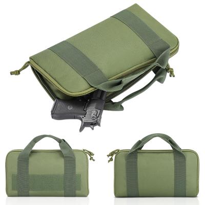 China Durable Premium Padded Tactical Gun Case Double Pistol Case Pistol Pouch Pistol Case Rectangle Soft Pistol Pouch for sale