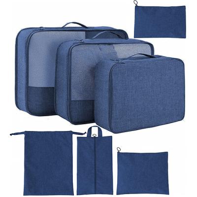 China Durable Travel Packing Cubes Packing Cubes For Travel Suitcases Organizer Set Travel Cubes 7 Luggage Organizer for sale