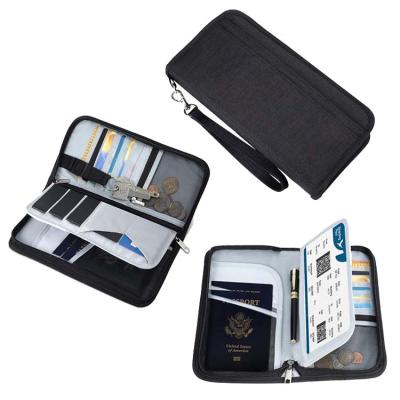 China High Quality Durable High Quality RFID Blocking Family Travel Wallet Passport Holder for sale