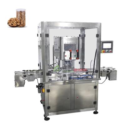 China Automatic Food Vacuum Food Canning Machine Nut Mixed Nitrogen Tin Sealer for sale