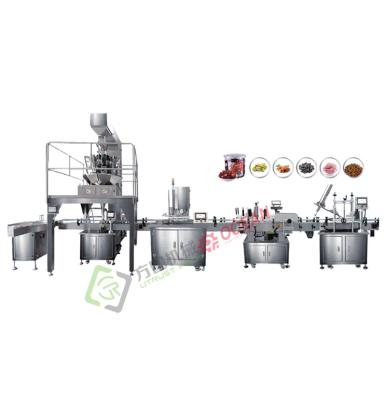 China Automatic Single Operation Granules Food Packaging Machine Line Canning Line For Tomato Sauce Cans for sale