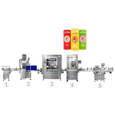 China Automatic Food Aluminum Can Drinks Filling And Sealing Production Line for sale