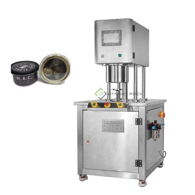 China Vacuum Tuna Can Packing Machine Food Nitrogen Can Sealer For 100ml Tin Can for sale