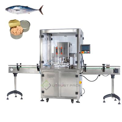 China Food Tuna Fish Beef Canning Machine Automatic Canned Meat Sealing Machine for sale