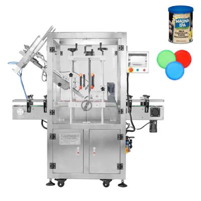 China Automatic Resealable Plastic Capper Snap Capping Food Lid Press Lid Press Machine for sale