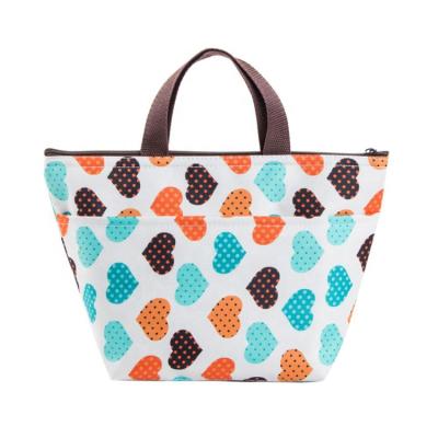 China Waterproof Kids Lunch Eco Cooler Bag Insulated Fashion Sublimation Printed Picnic Beach 600D Cooler Tote Bag for sale