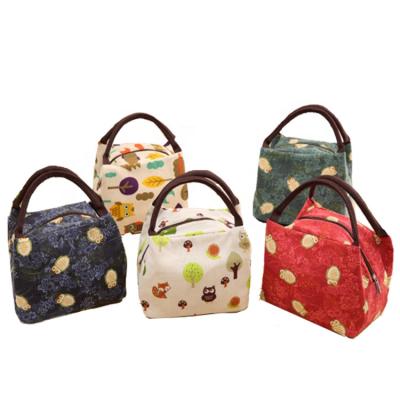 China Insulated Wine Cotton Cooler Bags Green Waterproof Reusable Insulated Cooler Bag Small Lunch Cooler Bag for sale