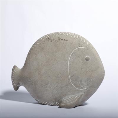 China Unique Shape Statue Fish Garden Dceroation Design Decor Indoor Home Decoration Pieces for sale