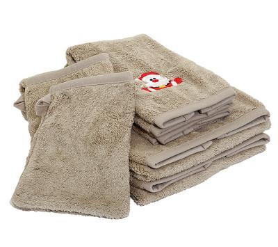 China Quick-Drying Compressed Microfiber Fleece Hand Towel Coral Face Towel for sale