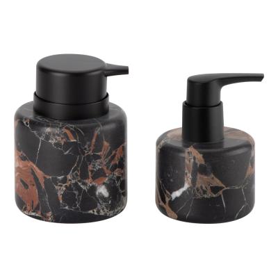 China Marble Bathroom Soap Dispenser Athens Golden Flowers Bathroom Set For Home Liquid Soap Dispensers Lotion Pump Bottle à venda