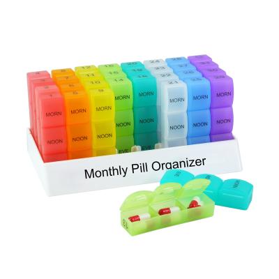 China To Travel 3 Times A 1 Month Pill Box Case Pill Case Pill Organizer Extra Large Monthly Journal for sale