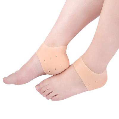 China Soft Silicone Gel Heel Protector Plantar Fasciitis Soft Socks for Hard, Cracked, Dry Skin Gel Moisturizing Socks Protector for sale