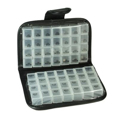 China PP Durable 2 Week Pill Container With 56 Compartments for sale