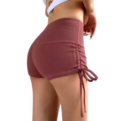 China Breathable Newcomers Butt Lift Yoga Shorts For Women Tummy Control Plus Size Ruched Running Yoga Gym Shorts for sale