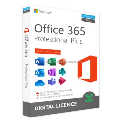 China 24/7 Online Email Delivery Office 365 Professional Plus 5 PC/Mac 5TB Office 365 Pro Office 365 Plus Online Instruction Installation Windows 10 for sale