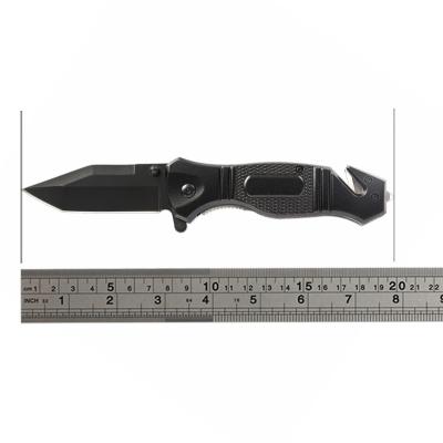 China Foldable And Easy Carry On Durable High Quality Black Pocket Knife Hunting Knife Premium Folding Outdoor Knife for sale