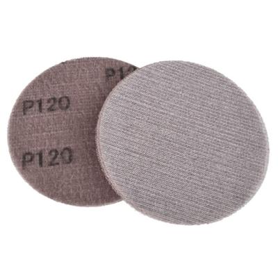 China Metal oxid 150mm mesh aluminum abrasive disc mesh p40 polishing abrasive dustproof sanding disc for sale