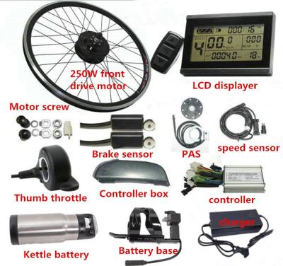 China Aluminum Alloy 36V 5.2AH To 6.8AH Electric Bicycle Kit With LG Cell for sale