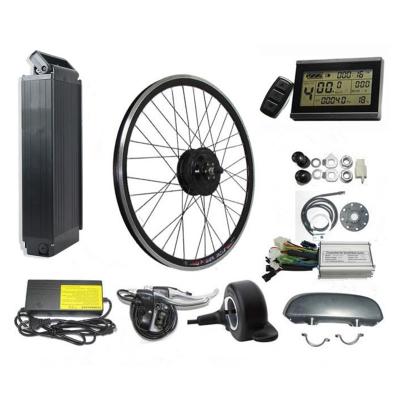 China Aluminum Alloy E Bike Conversion Kit 250W 350W 500W Motor Mount Battery 36V 13AH Rear Electric Bike Kit for sale