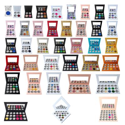 China Glitter Shimmer Makeup Private Label 30 Colors Eyeshadow Palette Waterproof Pigmented Hot Selling Cosmetic for sale