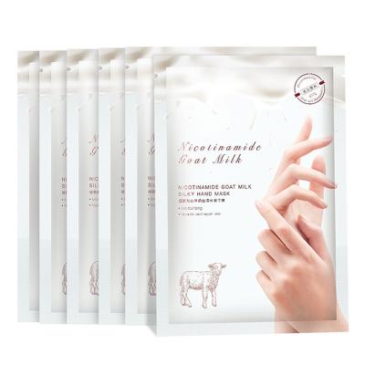 China Moisturize Whitening Moisturizing Ed Private Label Nicotinamide Goat Milk Moisturizing Hand Silk Mask 40g for sale