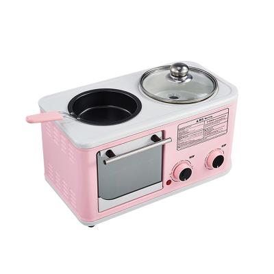 China Hotel household mini breakfast machine multifunctional kitchen tableware 3 in 1 breakfast machine with pan for sale