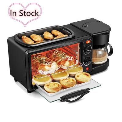 China 2021 Multifunctional hotel household breakfast machine electric coffee toast 3 in 1 breakfast maker for sale