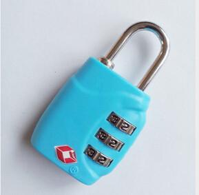 China TSA 3-digit luggage lock plastic for sale