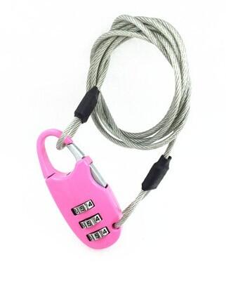 China cable number lock for sale