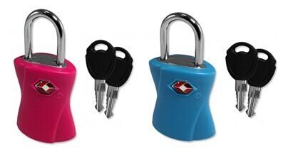 China TSA travel bag lock alloy zinc with key for sale