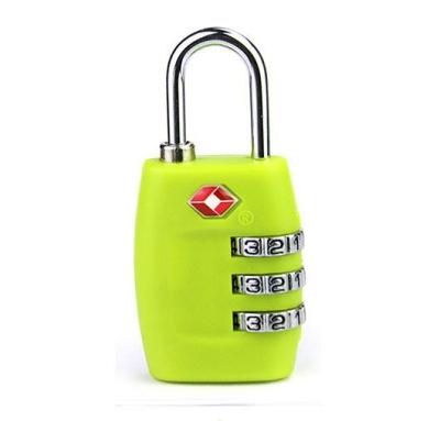 China TSA digit lock &green  lock PC material TSA travel lock& Fashion Design Tsa Luggage Lock& Tsa Bag Number Lock for sale