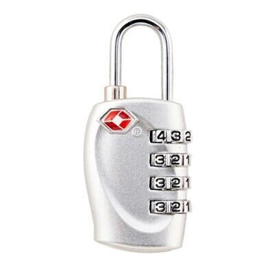 China Zinc Alloy TSA 4-digital  travel lock& Fashion Design silver Tsa Luggage Lock& 69.5g Tsa Bag Number Lock for sale