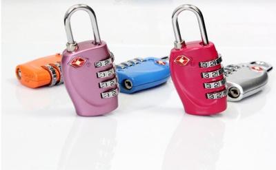 China Zinc Alloy TSA 4-digital  travel lock& Fashion Design purple Tsa Luggage Lock& 69.5g Tsa Bag Number Lock for sale