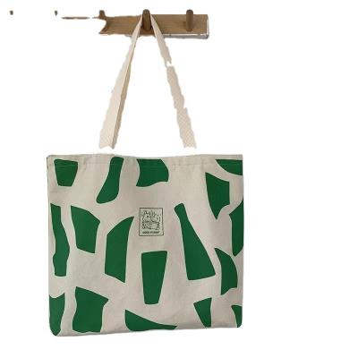 China Custom Reusable Grocery Handled Tote Canvas Bag From Logo Size Printed Eco Friendly for sale