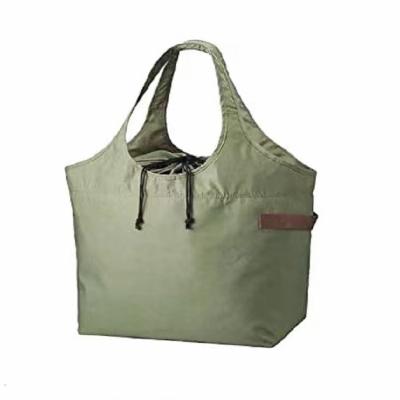 China Factory direct sale supermarket environmental protection storage polyester folding portable shopping bag for sale