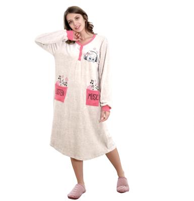 China QUICK DRY pijiamas long robe pajamas women nightgowns dresses sleepwear nightgown ladies dress pajamas nightgown winter nightgowns nightgown fabric for sale