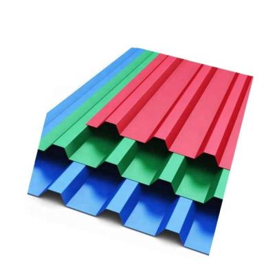 China Wholesale Corrugated Zinc Metal Roofing Sheet 0.4mm Thick Aluminum Structure PPGI Roofing Sheet Corrugated Sheet for sale