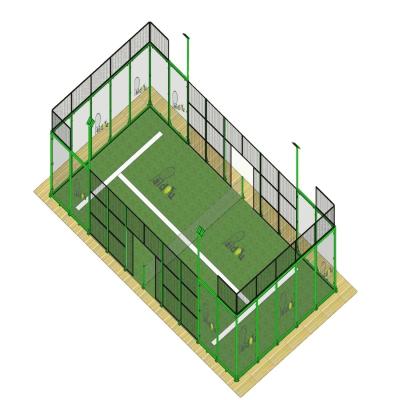 China Chinese Manufacturer Very Competitive Price Metal Frame Padel Tennis Court ECO Friendly TENNIS COURT FRAME for sale