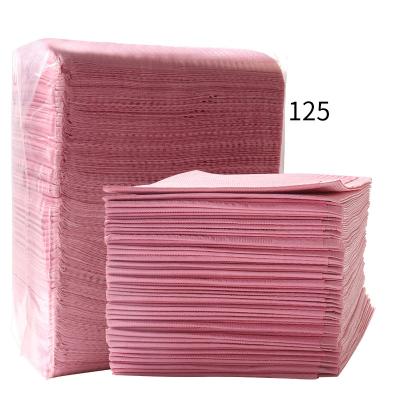 China 125pcs/pack Disposable Foldable Nail Art Table Mat Protective Beauty Clean Nail Care Eco-friendly Polish Waterproof for sale