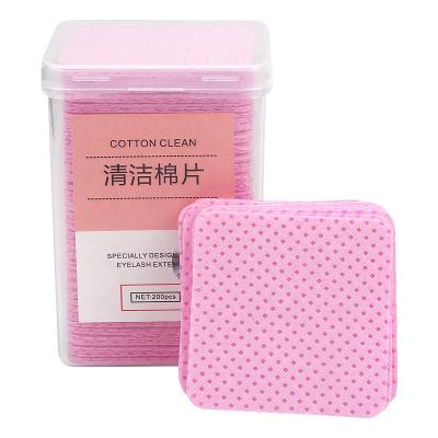 China Eco-friendly Pink 200 pcs /box Gel Nail Polish Remove Cotton Nail Polish Remover Lint Free Cotton Pads Nails Towels & Tool for sale