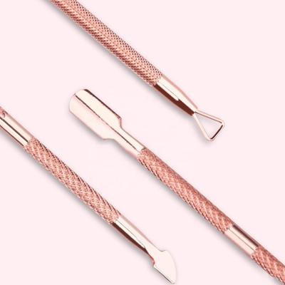 China Amazon Best Selling Durable Beauty Nail Necessary Tool Kits, Stainless Steel Nail Remover Cuticle Pusher For Girls for sale