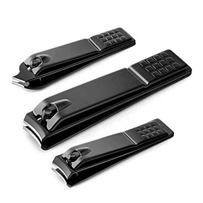 China Durable Carbon Black Oblique And Non Oblique Men's Stainless Steel Nail Clippers For Women for sale