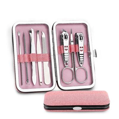 China Durable Professional 8pcs Manicure Set, Pedicure Knife Nail Clippers Cuticle Kit, Stainless Steel Manicure Scissors for sale