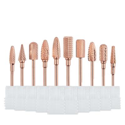 China Easy Apply Professional Wholesale Rose Gold High Quality Nail Drill Bit With Factory Price for sale