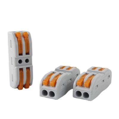 China Nylon Quick Connector Terminal Block KV212 Brass Electrical Terminal Blocks For Connecting Wires for sale