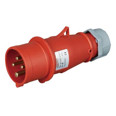 China Safe/Waterproof/Durable European Standard 32A Red Male And Female Industrial Reefer Container Plug for sale