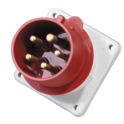 China Safe / Waterproof / Durable Anticorrosion 3P+E+N 32A Male Wall Mounted Socket for sale