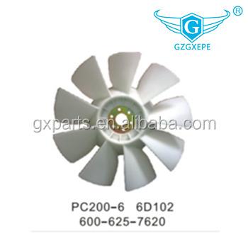 China High Quality Engine 6D95 PC200-6 600-625-7620 Fan 9Y Construction Cooling Machinery, Fan Sheet, Fan Blade For Excavator Factory Price China Suppliers for sale